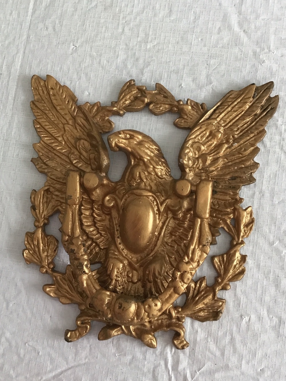 Vintage Gold Eagle Door Knocker or Wall Emblem -Decorative Wall Decor #206